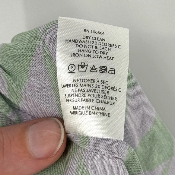 KULE Small The Reine Shorts Green Purple Grape Geometric Triangle Print Casual - Picture 7 of 9